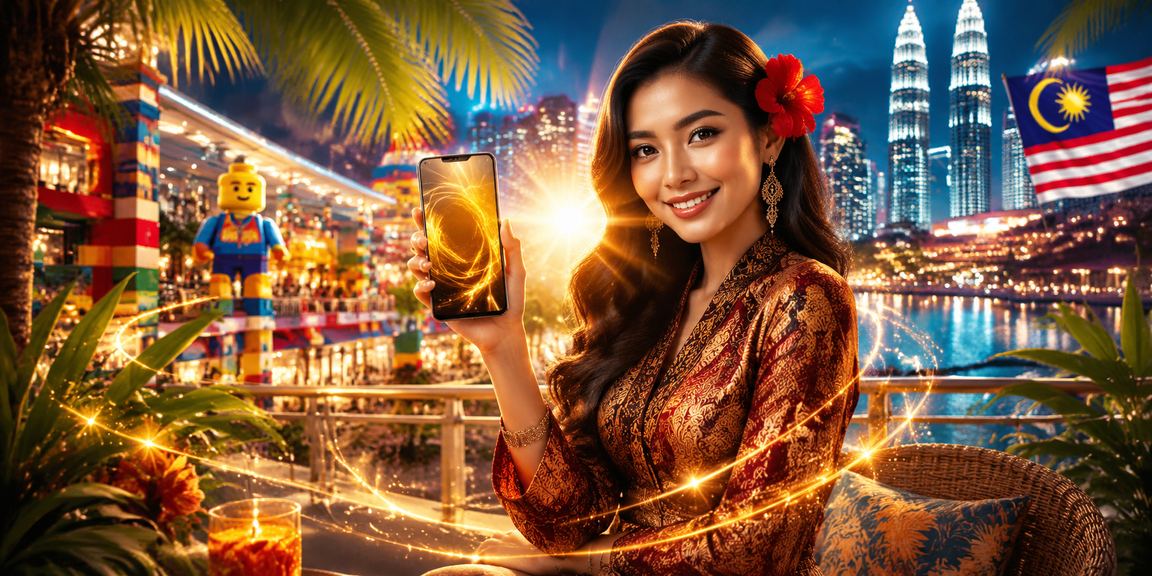 Pengguna Malaysia log masuk ke akaun kasino dalam talian menggunakan aplikasi mudah alih